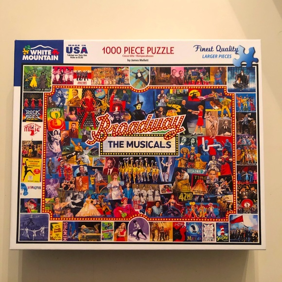White Mountain Games White Mountain 00 Piece Puzzle Broadway Musicals Poshmark